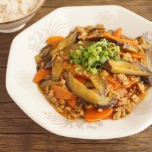 焼肉のたれで簡単絶品!麻婆ナス