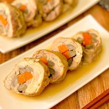 【ほったらかしde味しみ♪やわらか〜♡】鶏肉のごぼう巻き