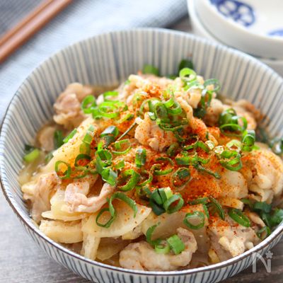 【大根と豚肉のちょっぱや煮物】ご飯が進む味しみ10分おかず♪