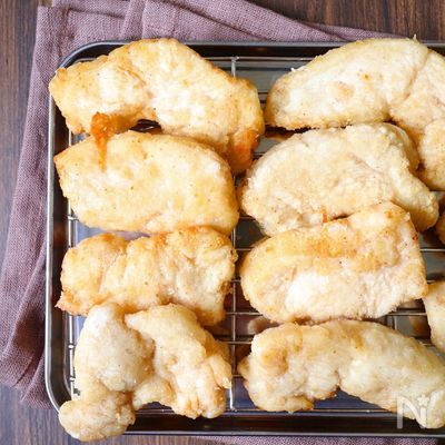 ワンパン15分!【旨塩唐揚げ】鶏むね肉でサクっとジューシー♩
