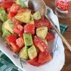 材料４つでバル風♪【トマトとアボカドのメキシカンサラダ】