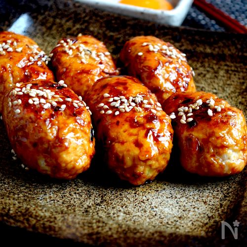 つなぎは米粉で!冷めてもふっくら柔らか【鶏つくね照り焼き】