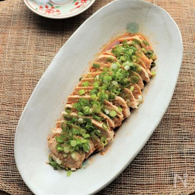 サラダチキンと焼肉のタレで簡単！よだれ鶏