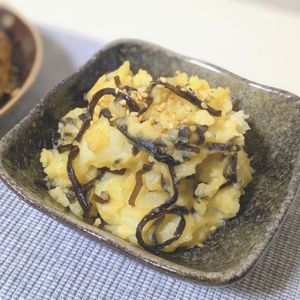 莉子の作ってみた!投稿(ホクホクじゃが芋と塩昆布の簡単おつまみ！副菜にも◎)