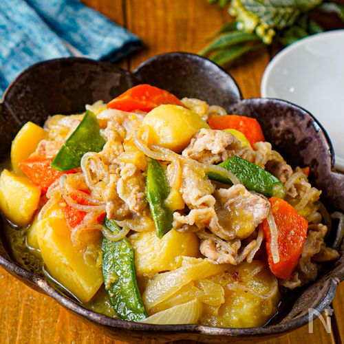 【これはやみつき♡︎豚こまの塩バタ肉じゃが】時短節約レシピ