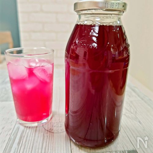 【赤じそシロップ】炭酸で割ると夏にすっきり！ゆる腸活にも！