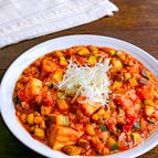 絹厚揚げで夏野菜たっぷり！ごちそう麻婆
