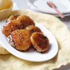 大学芋風さつまいものいももち【焼き芋活用】
