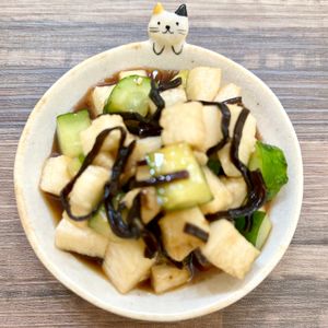 のりのり🐾🎀🤍の作ってみた!投稿(【きゅうりと長芋のポリポリ浅漬け】ポン酢で簡単！ポリ袋調理☆)