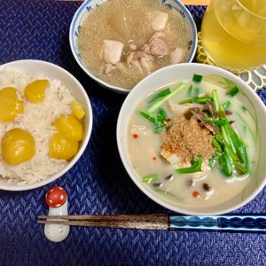 たぁプーの作ってみた!投稿(重ねて煮るだけ♪『もやしと豆腐のうま辛♡担々スープ』)