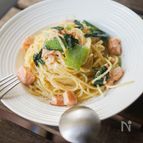 【手抜きなのに超旨い】サーモンと青梗菜のクリームパスタ！