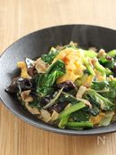 小松菜とふんわり卵の炒め物