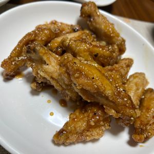 ぽちゃこの作ってみた!投稿(【甘辛手羽中唐揚げ】居酒屋風！味付け1本で完成♪)