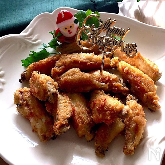 揚げ焼きで簡単♡めっちゃ美味しい手羽中フライドチキン