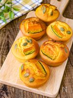 外サクッ中ふわ♡【米粉のかぼちゃマフィン】ハロウィンにも◎