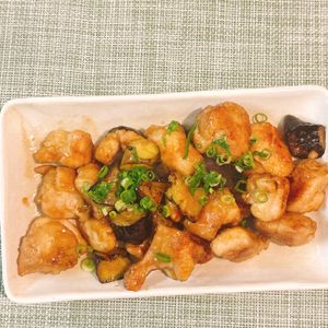 なつみの作ってみた!投稿(鶏ナスポン酢炒め【止まらん美味しさ！ナス好き集合！】)
