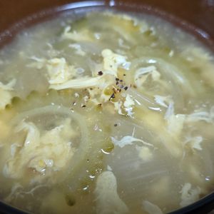 月雪由翔の作ってみた!投稿(栄養たっぷり◎豚肉とゴーヤのふわふわ卵スープ)