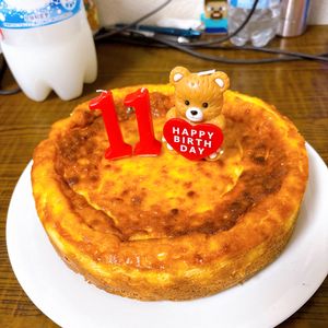 あねごりの作ってみた!投稿(混ぜて焼くだけ☆超濃厚ベイクドチーズケーキ)