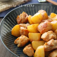 簡単*鶏もも肉とじゃがいもの照り焼き