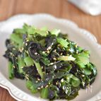 小松菜とわかめのごまナムル【作り置き】
