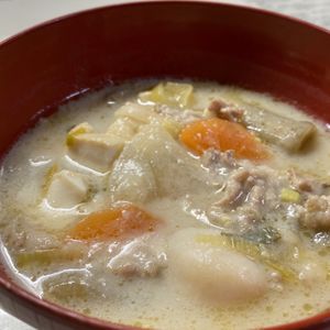 takenocoの作ってみた!投稿(酒粕入りの具だくさん豚汁)