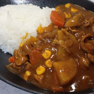 ひろりぃの作ってみた!投稿(市販ルーで作る 懐かしのポークカレー)