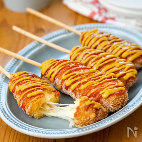 【チーズハットグ】ホットケーキミックスで簡単♪クセになる！