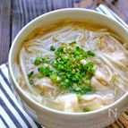 鶏肉柔らか！もやしたっぷり！ほんのりとろみの旨塩スープ