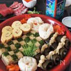 市松のし豆腐鶏
