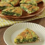 【ホットケーキミックスで簡単】ほうれん草とチーズのケーキ