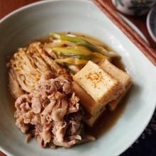 豚こまと厚揚げの簡単肉豆腐
