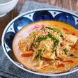 重ねて煮るだけ♪『もやしと豆腐のうま辛♡担々スープ』
