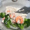 エビとブロッコリーの豆腐粒マスタードあえの工程4