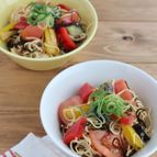【豆腐干】夏野菜の和風ポン酢和え
