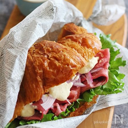 シーザーサラダドレッシングで簡単ローストビーフサンド By 小春 ぽかぽかびより レシピサイト Nadia ナディア プロの料理家のおいしいレシピ