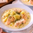 【豆乳で作る北欧風サーモンスープ】思い出の味のロヒケイット♪