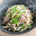 切って和えるだけ！サバ缶と大根のサラダ