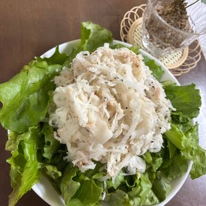 かえるくんの作ってみた!投稿(箸が止まらん！大根のごまマヨサラダ)