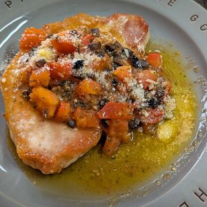 towa＊mamaの作ってみた!投稿(豚肉のソテー　トマトとアンチョビのバターソース)