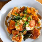 『鶏肉とかぼちゃの甘酢あん』お肉が皮パリ！ジューシー♪