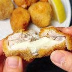 【チーズinひと口かつ】サクッとかめばチーズがのび〜る♡