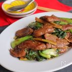 牛肉とチンゲン菜のオイスターソース炒め