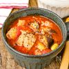 腸活•美肌に♡【豚肉と野菜の具だくさんトマトスープ】栄養満点