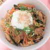 milkの作ってみた!投稿(【豚こま旨辛ビビンバ】一緒に炒めて簡単早い！)