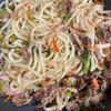 にゃんこまぁむの作ってみた!投稿(白だしで作る♪長ねぎが美味しい焼きうどん)
