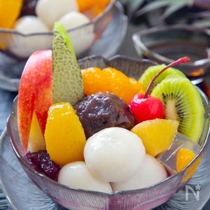 【フルーツ白玉さま専用】コク深め (95g ) 12個セット お店に負けない！フルーツ白玉あんみつ | レシピサイトNadia