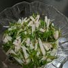 鶏皮坊主の作ってみた!投稿(5分で完成《長芋と水菜♡梅おかかサラダ》)