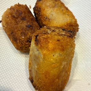 くだもの大好き🧡の作ってみた!投稿(じゃがいもと合い挽き肉のサクふわコロッケ【卵不使用】)