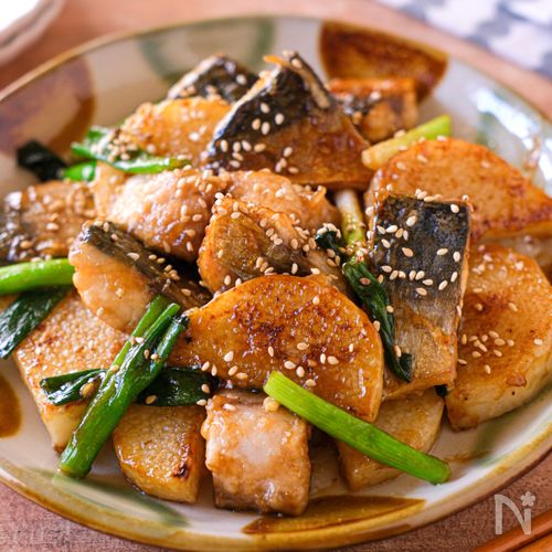 【さばと長芋のこく旨炒め】隠し味は味噌♪ご飯に合う！
