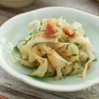 ひらひら大根の梅和え